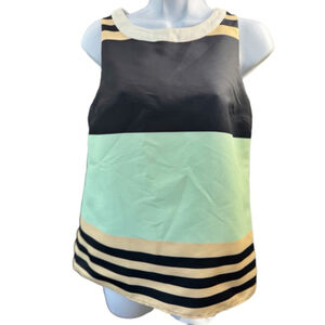 Women's Troubadour Top Black Mint Green Size 0